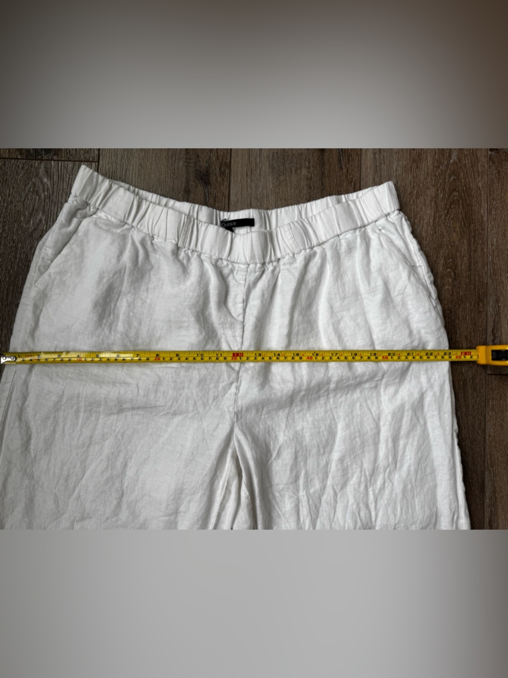 Quince 100% European Linen Pull On Pants White XL Coastal Summer - Picture 7 of 9